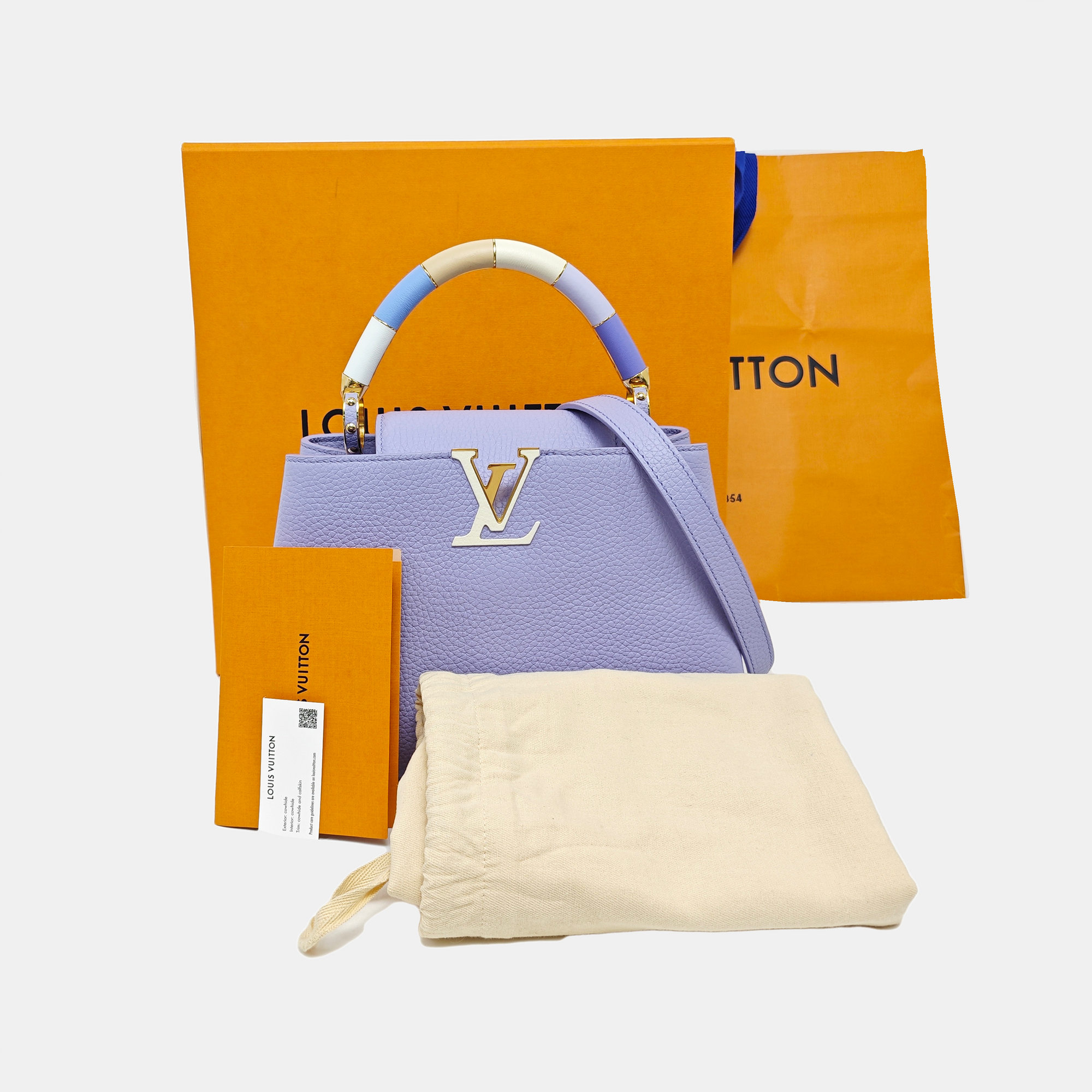 CAPUCINES BB Calfskin Purple