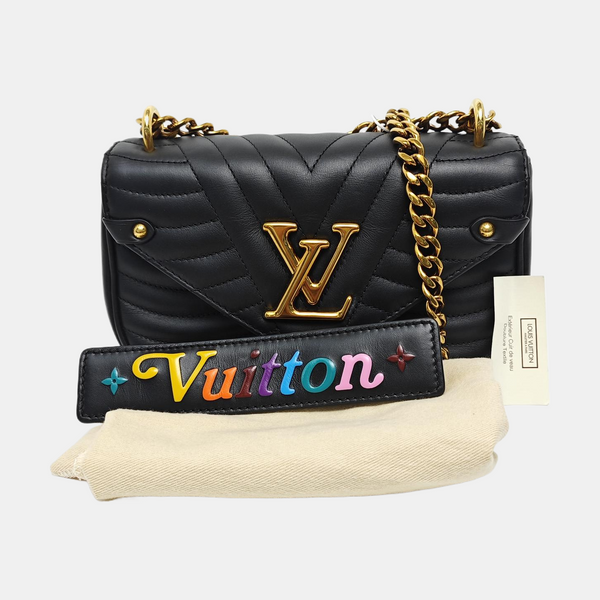 NEW WAVE PM Quilted Calfskin Black