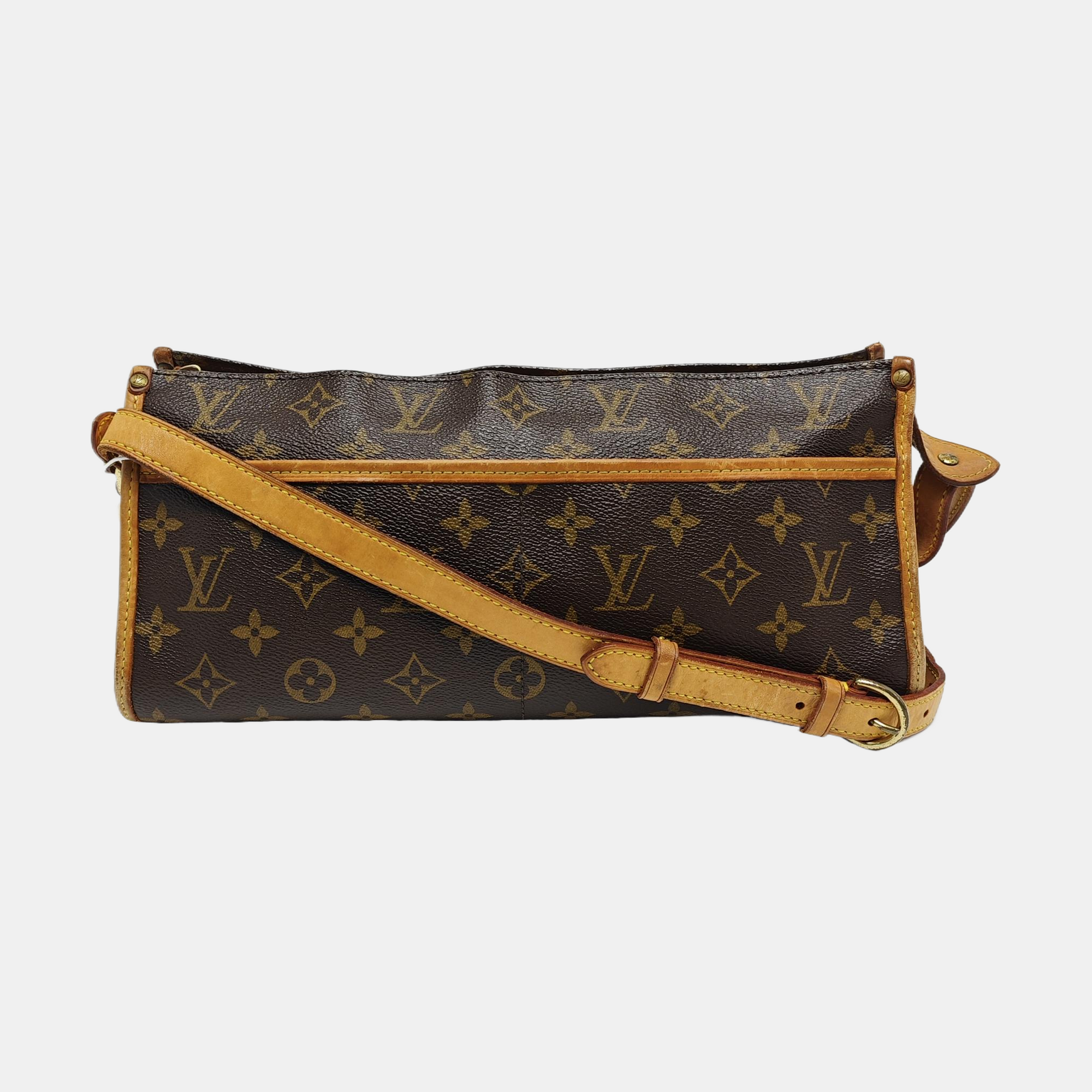 POPINCOURT Monogram Coated Canvas Brown