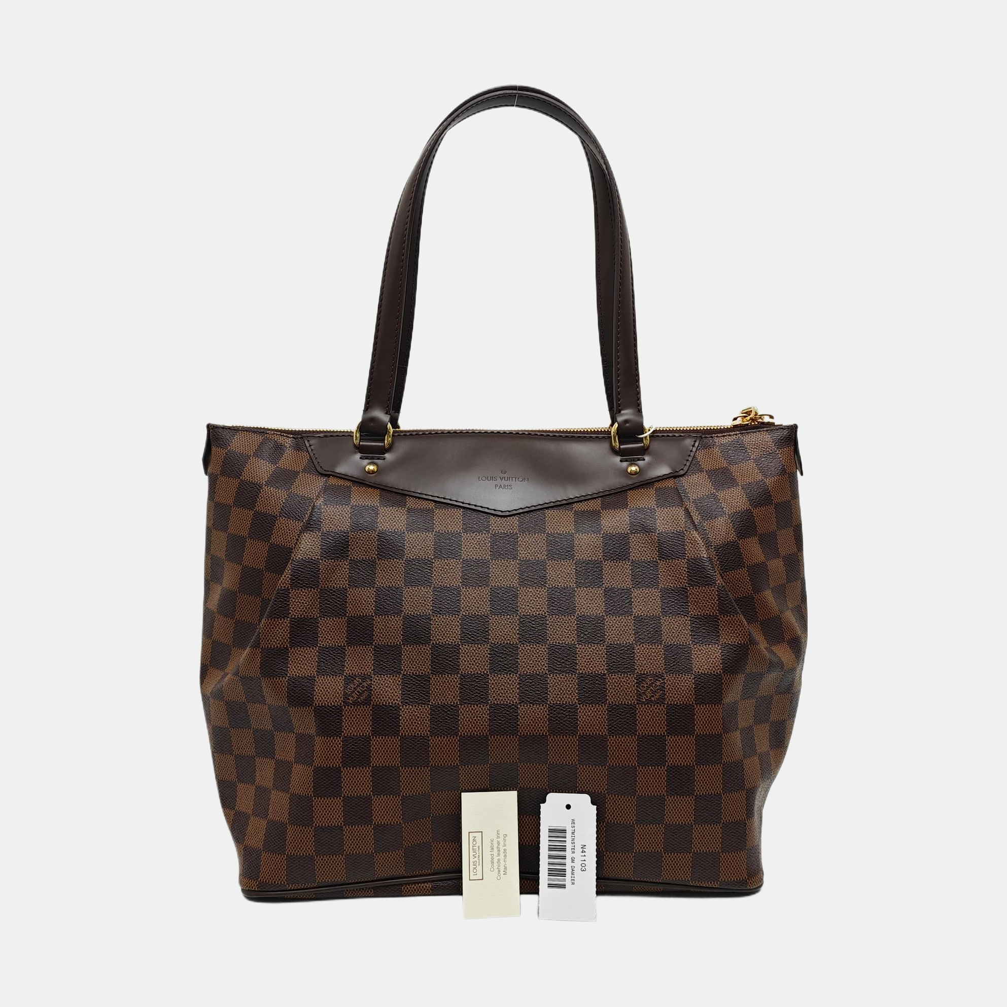 WESTMINSTER GM Damier Ebene Coated Canvas Brown