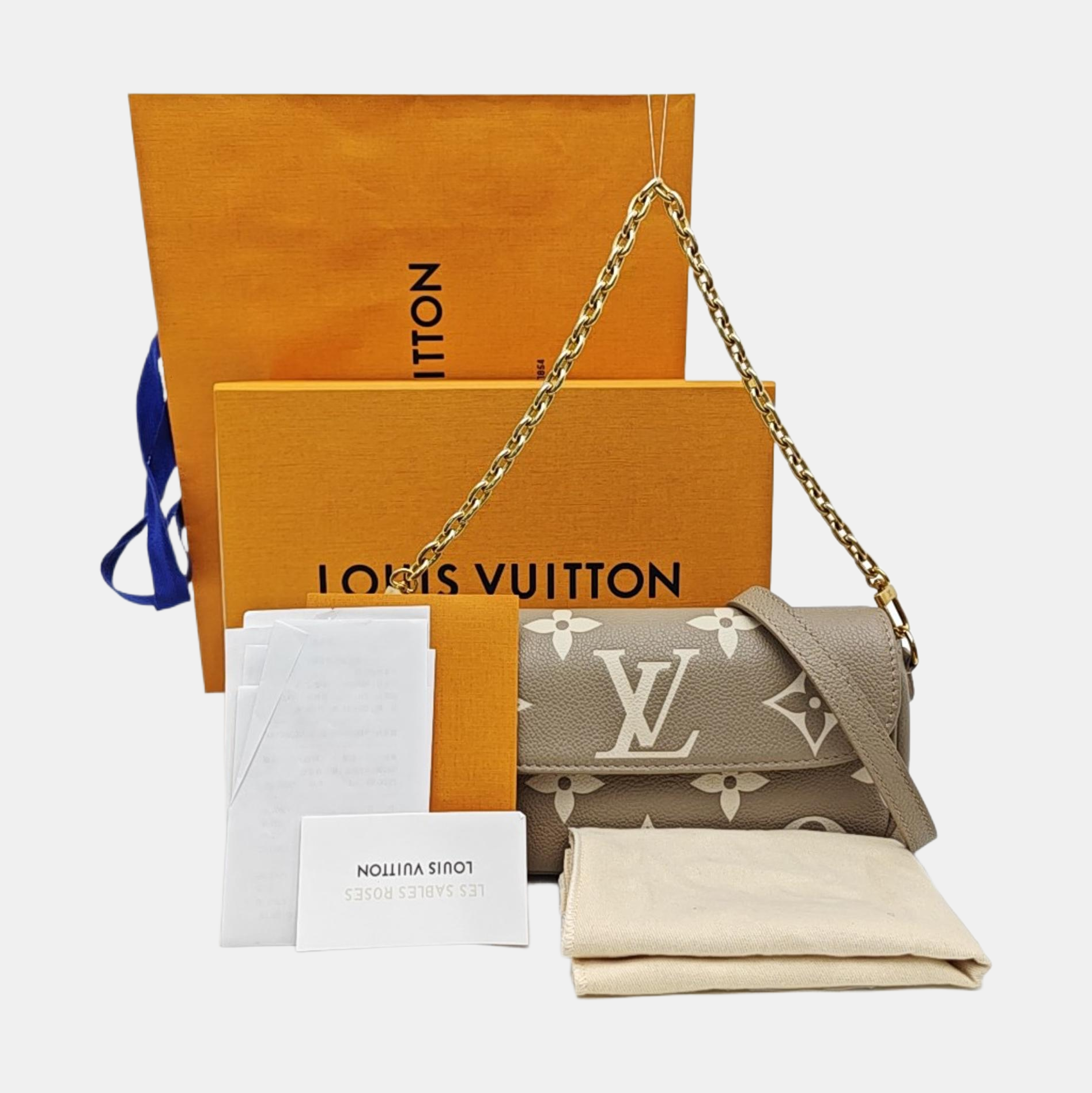 IVY Monogram Calfskin Gray