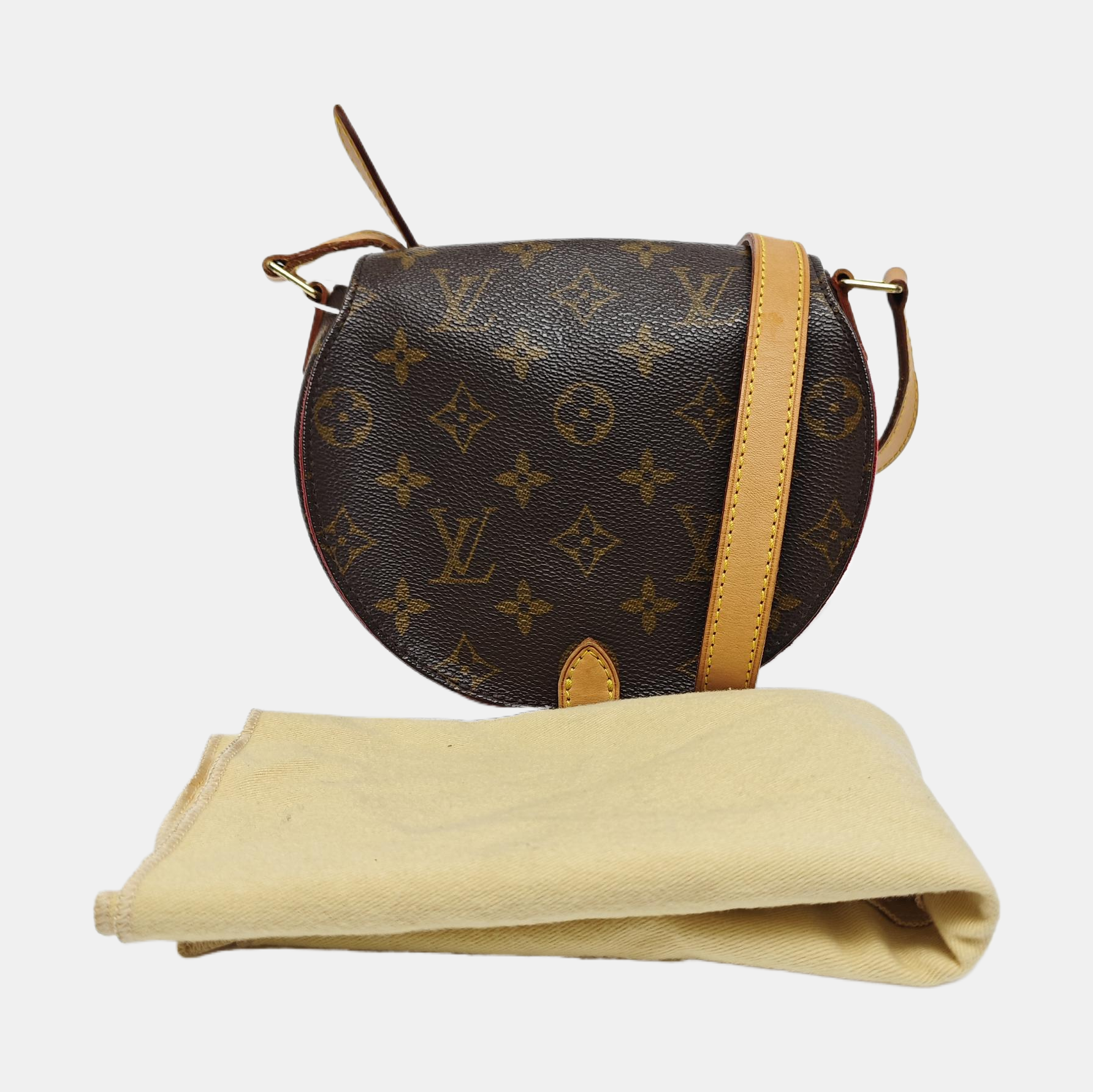 TAMBOURINE Monogram Coated Canvas Brown