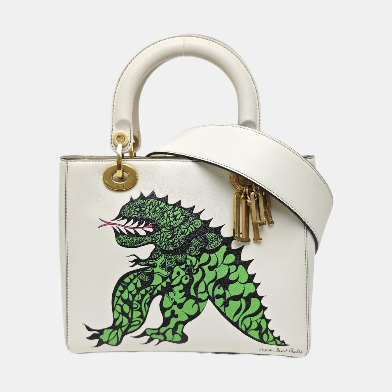 Lady Dior Medium Leather White