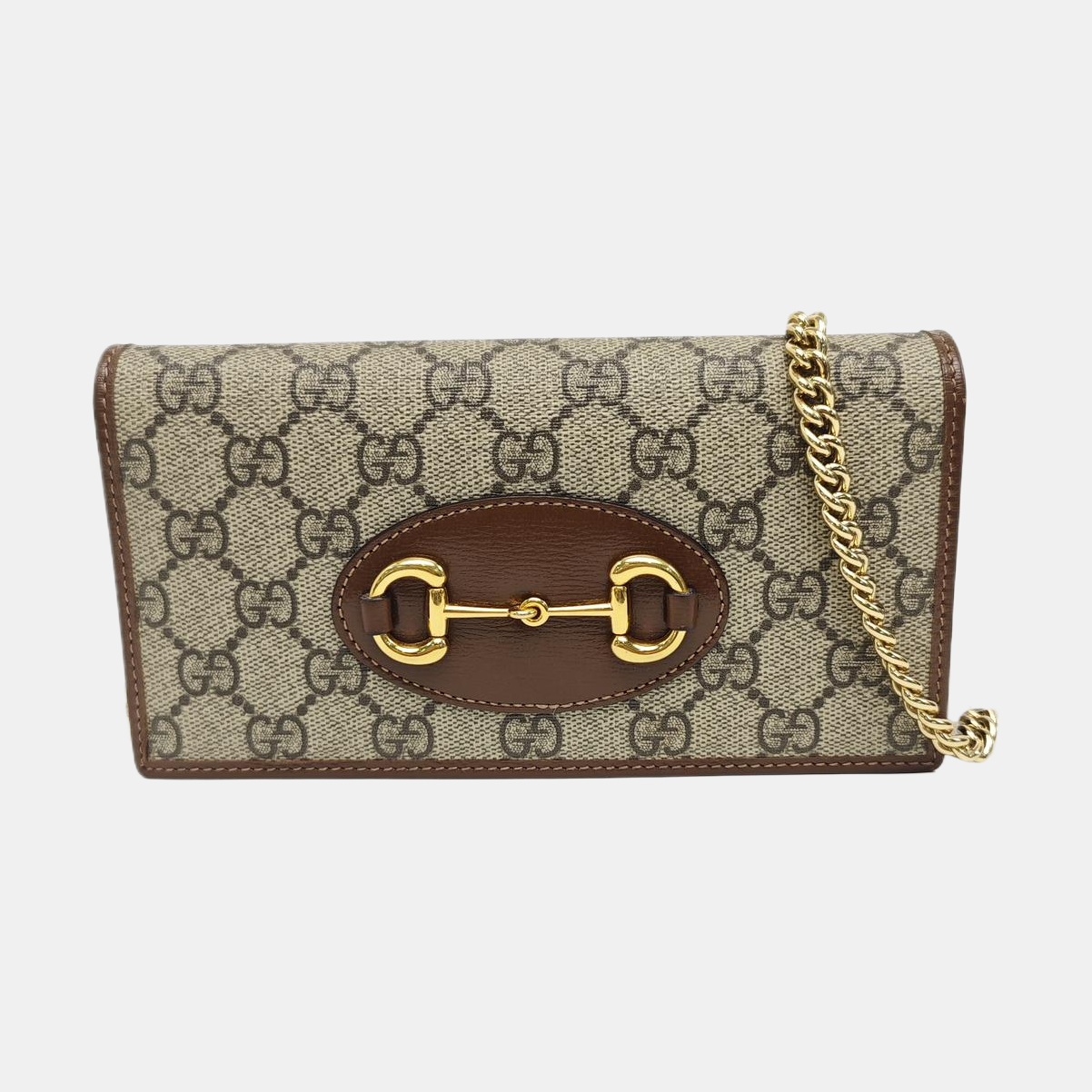 Horsebit 1955 WOC Monogram Coated Canvas Beige