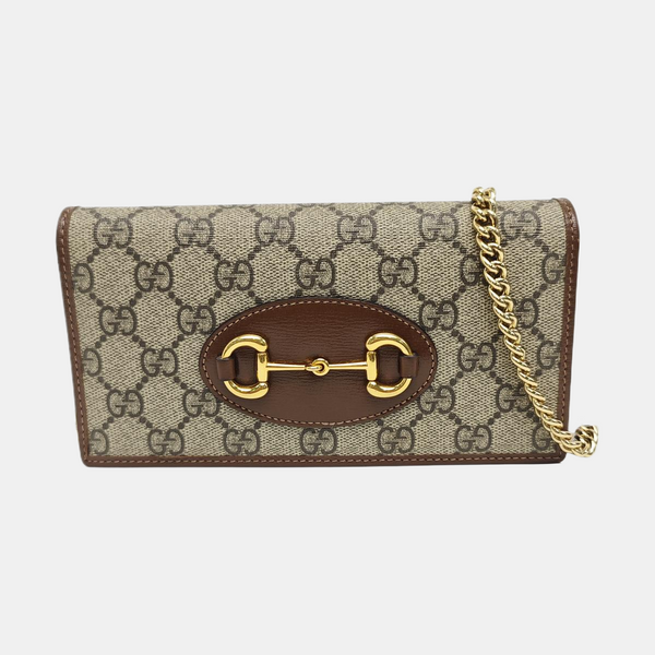 Horsebit 1955 WOC Monogram Coated Canvas Beige