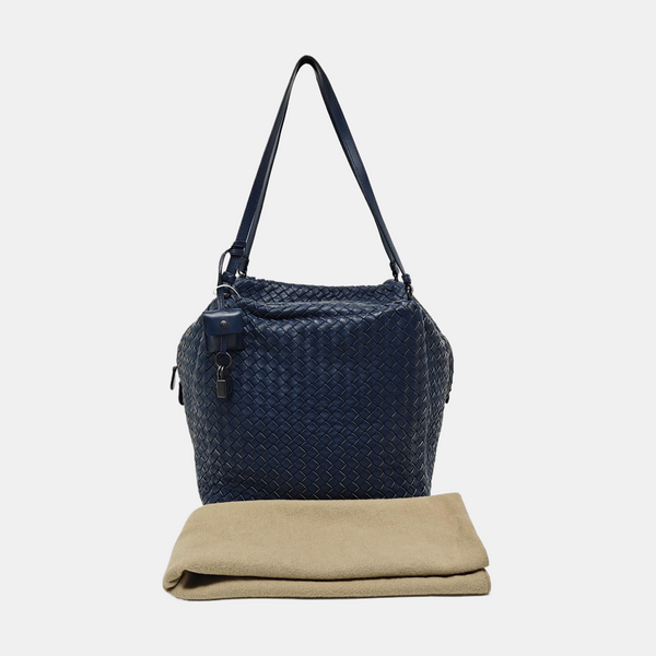 Calfskin Shoulder Bag Blue