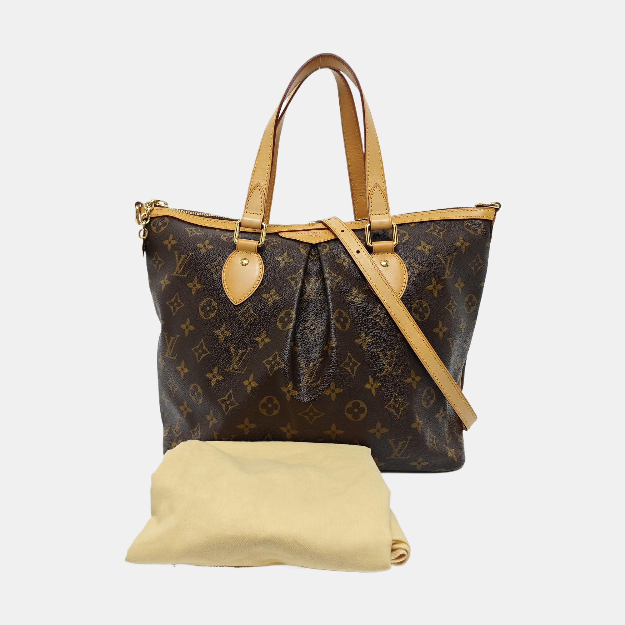PALERMO PM Monogram Coated Canvas Brown