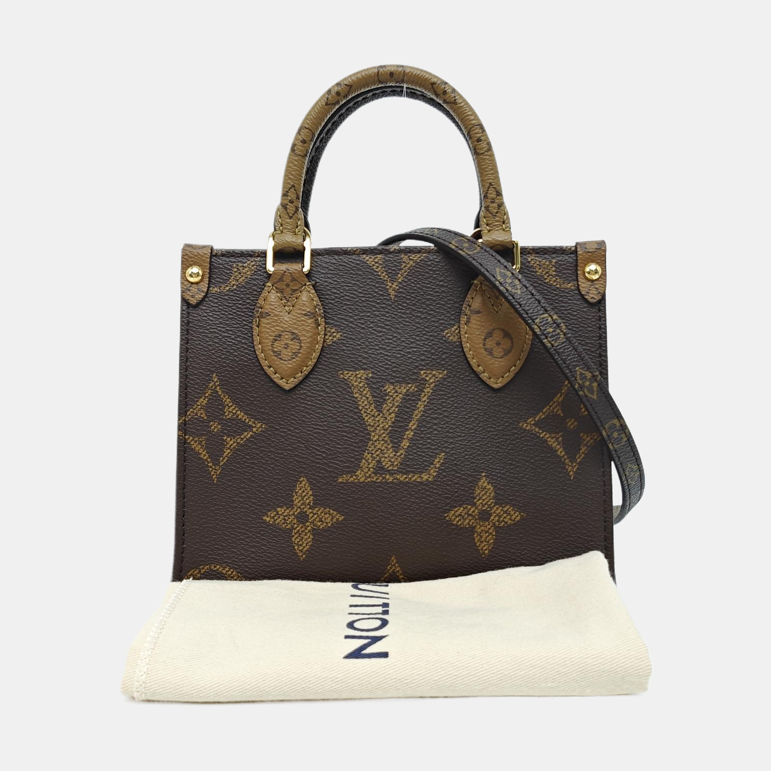 ONTHEGO BB Monogram Coated Canvas Brown