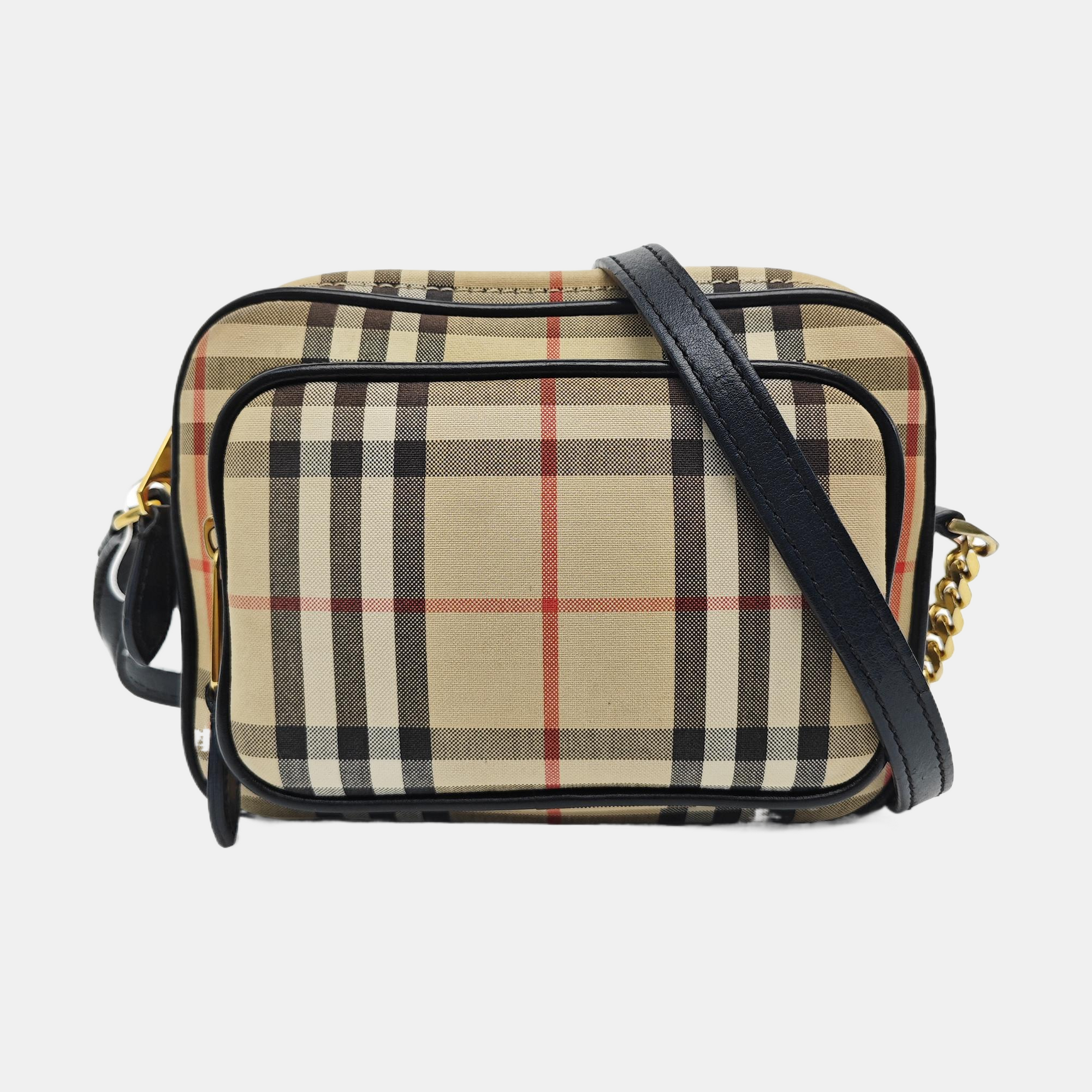 Fabric Shoulder Bag Brown