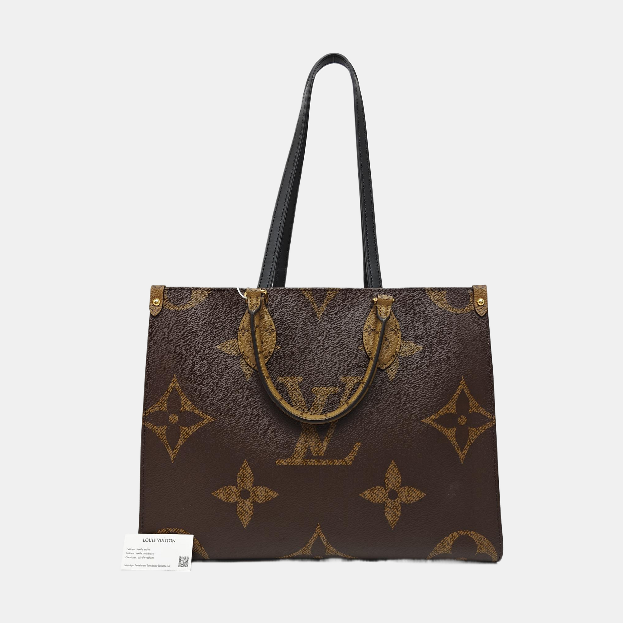 ONTHEGO MM Monogram Coated Canvas Brown