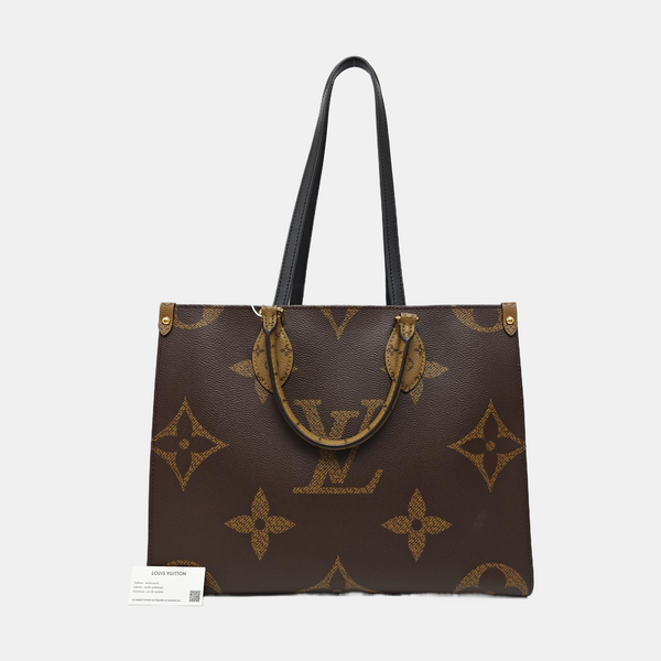ONTHEGO MM Monogram Coated Canvas Brown