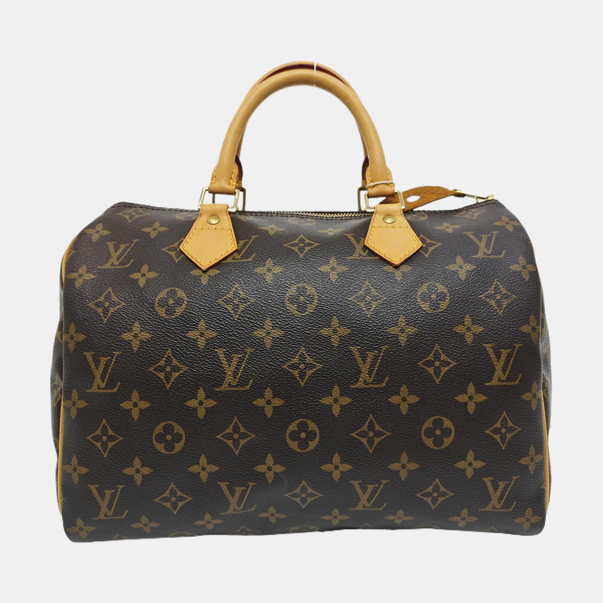 SPEEDY 30 Monogram Coated Canvas Brown