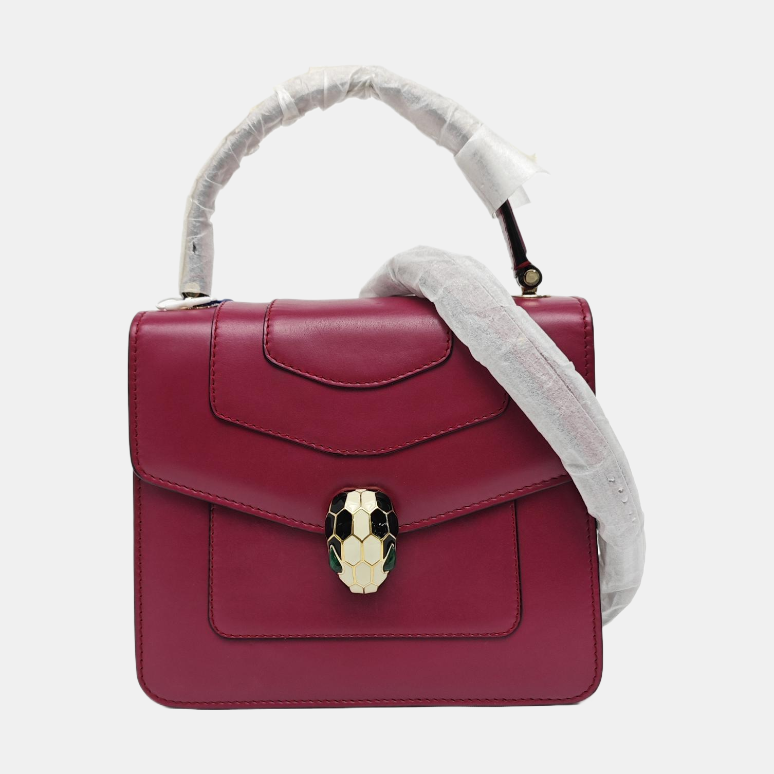 SERPENTI FOREVER Small Calfskin Red