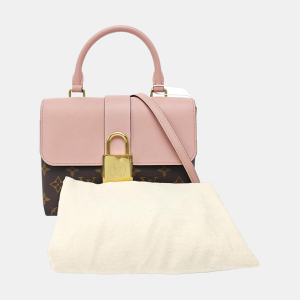 LOCKY BB Monogram Coated Canvas Pink