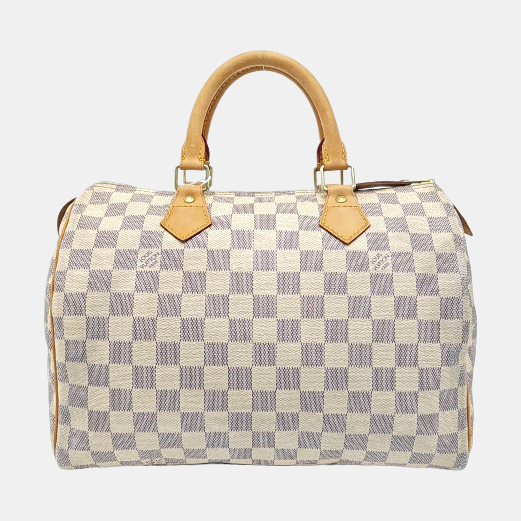 SPEEDY 30 Damier Azur Coated Canvas White