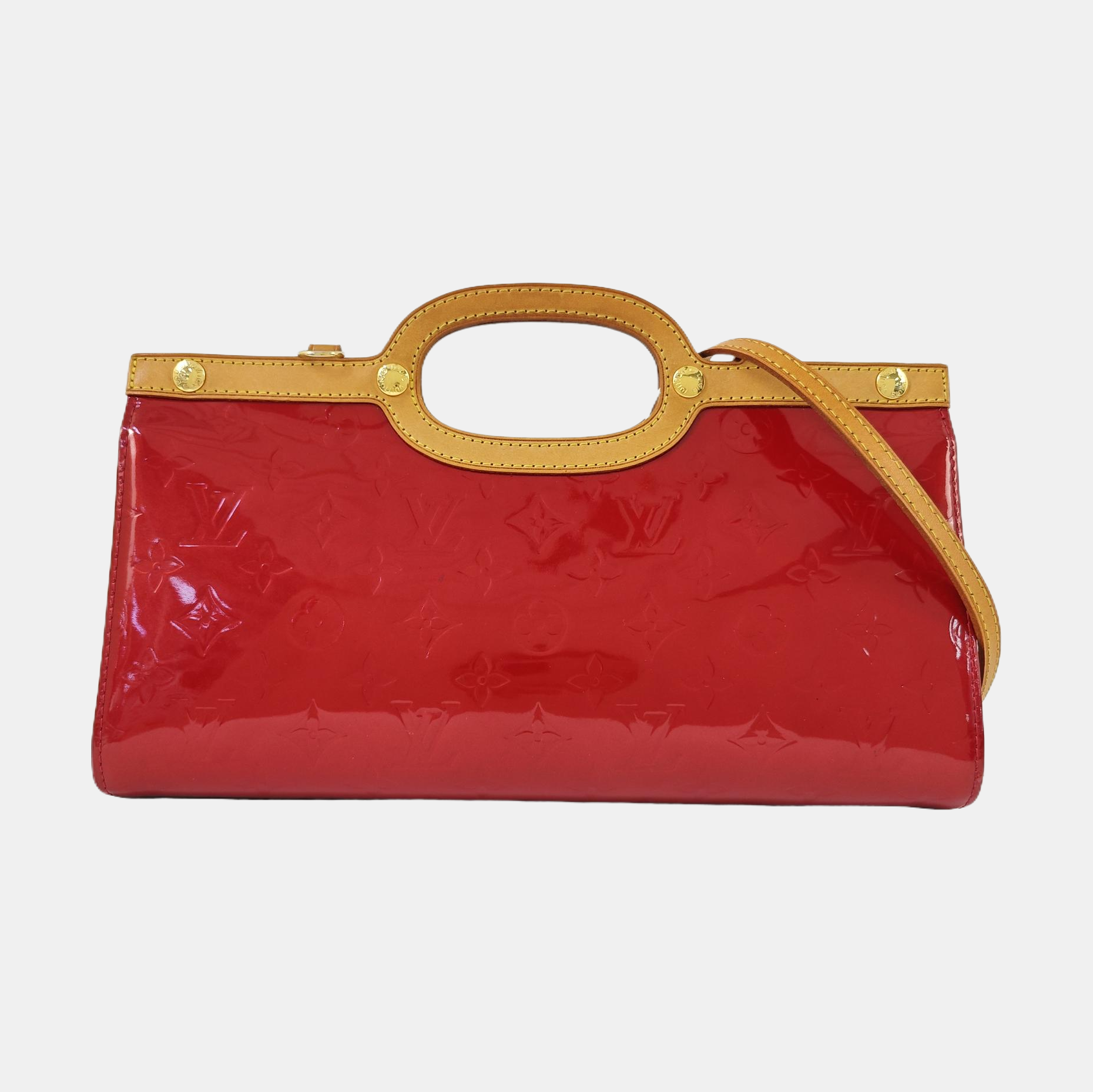 ROXBURY Monogram Patent Leather Red