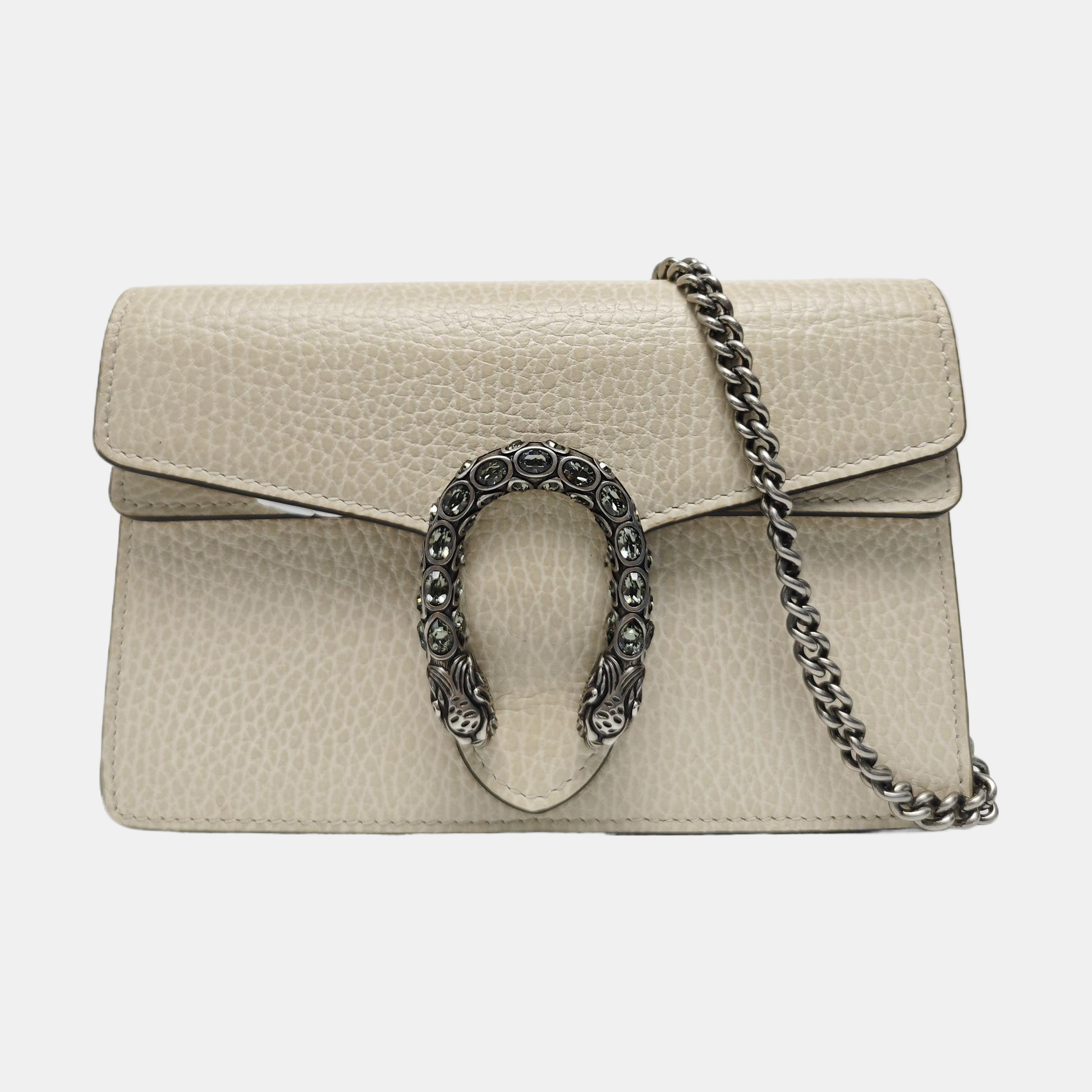 Dionysus Super Mini Calfskin Beige