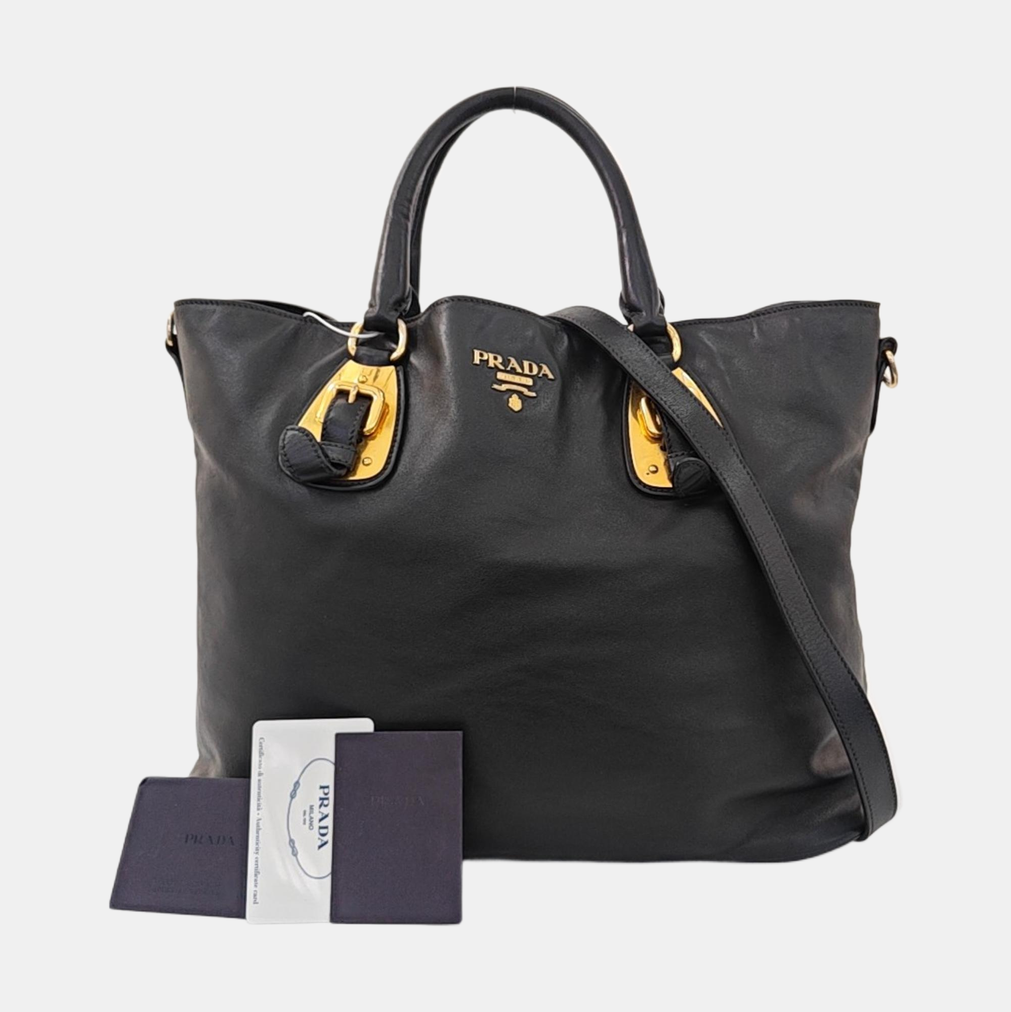 Calfskin Tote Bag Black