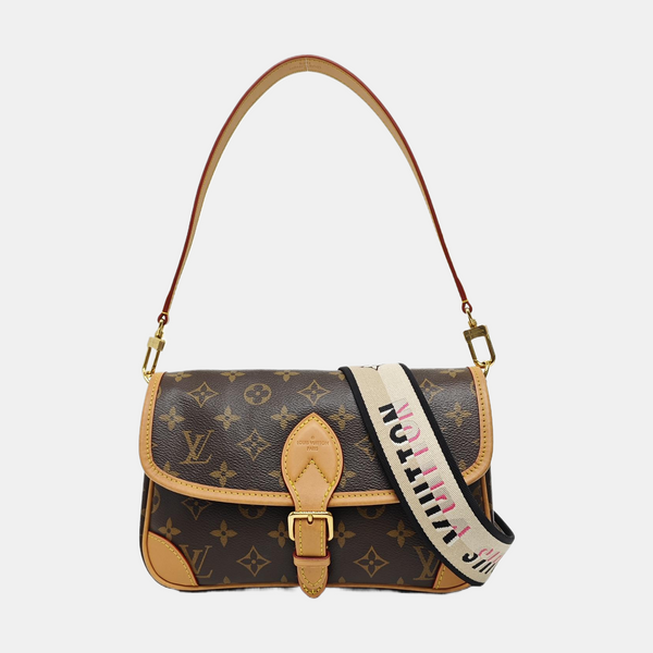 DIANE Monogram Coated Canvas Brown