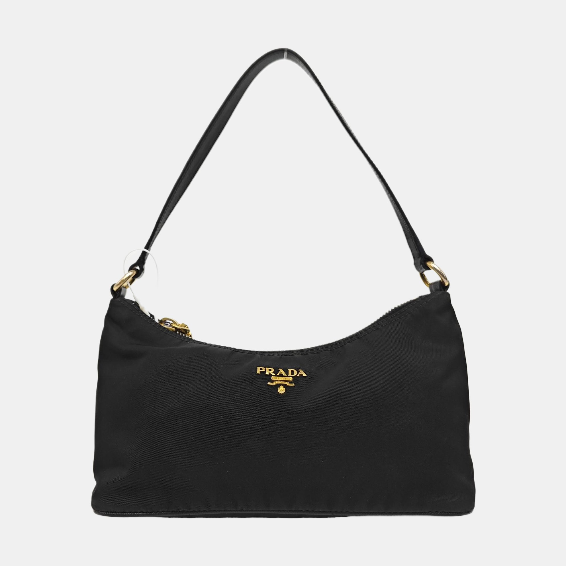 Nylon Top Handle Bag Black