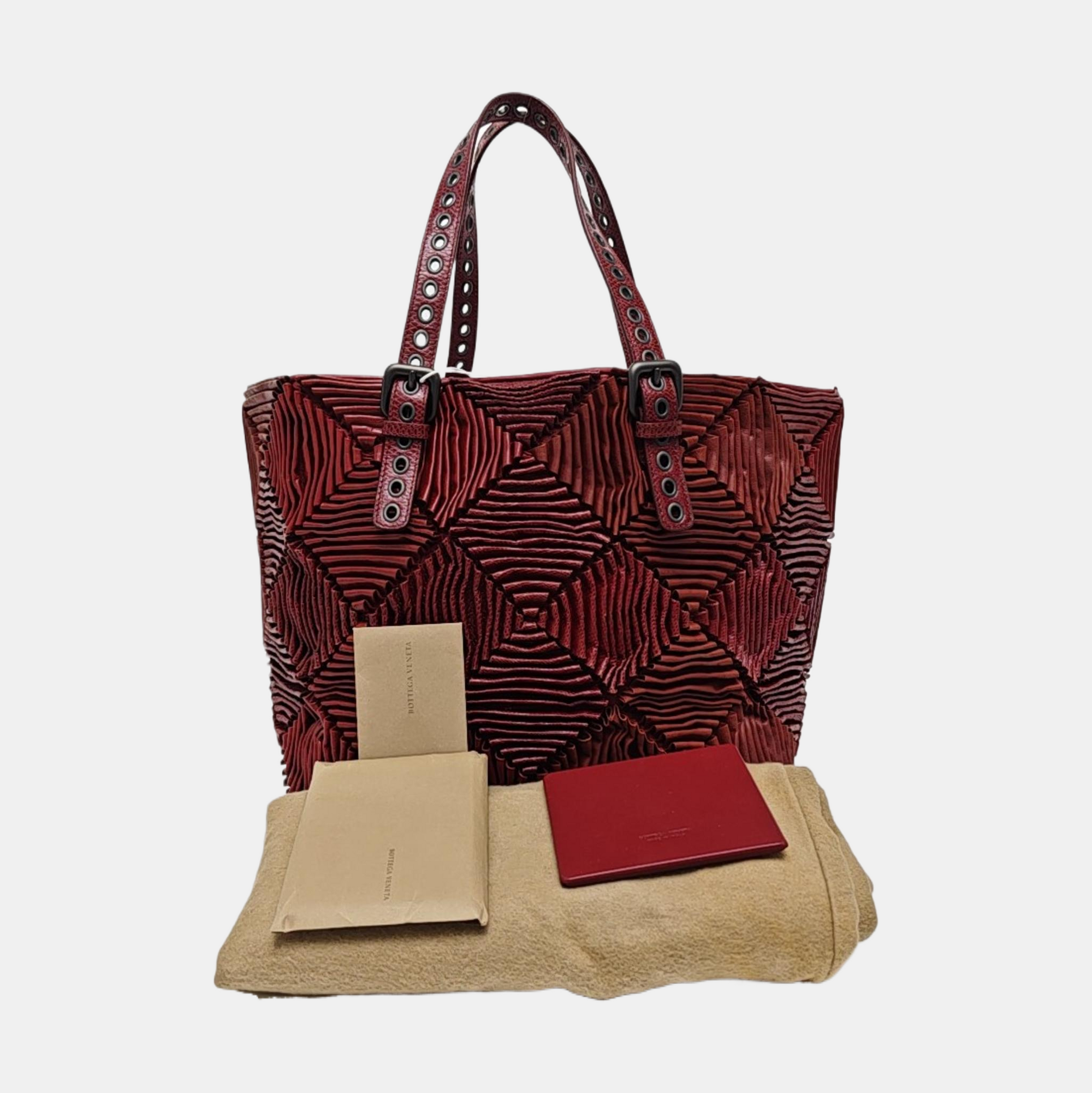 Calfskin Tote Bag Red