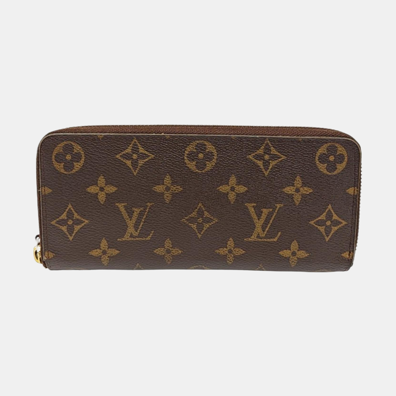 CLÉMENCE Monogram Coated Canvas Brown Wallet