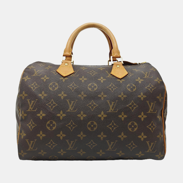 SPEEDY 30 Monogram Coated Canvas Brown