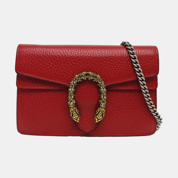 Dionysus Super Mini Calfskin Red