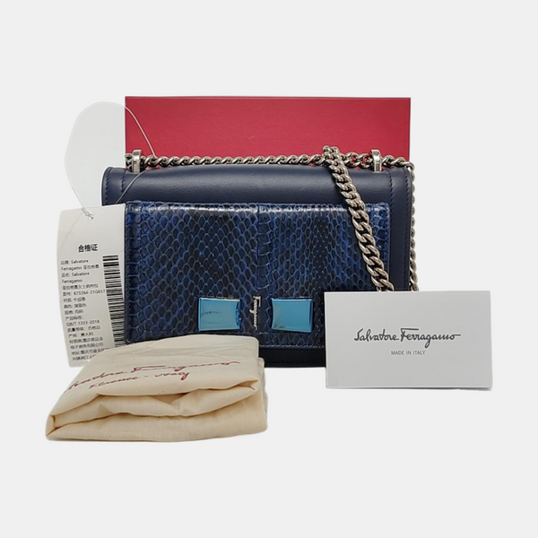 Ginny Calfskin Blue