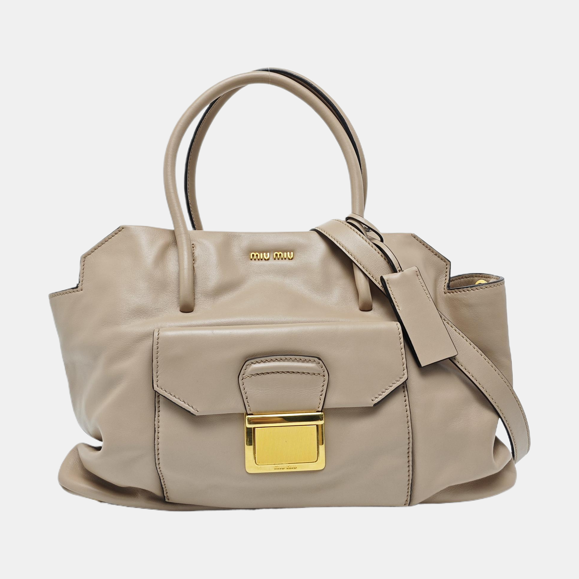 Calfskin Tote Bag Pink