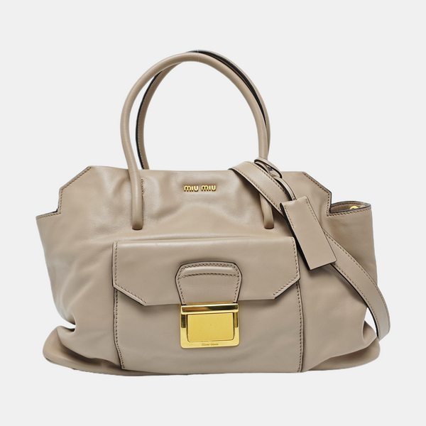 Calfskin Tote Bag Pink