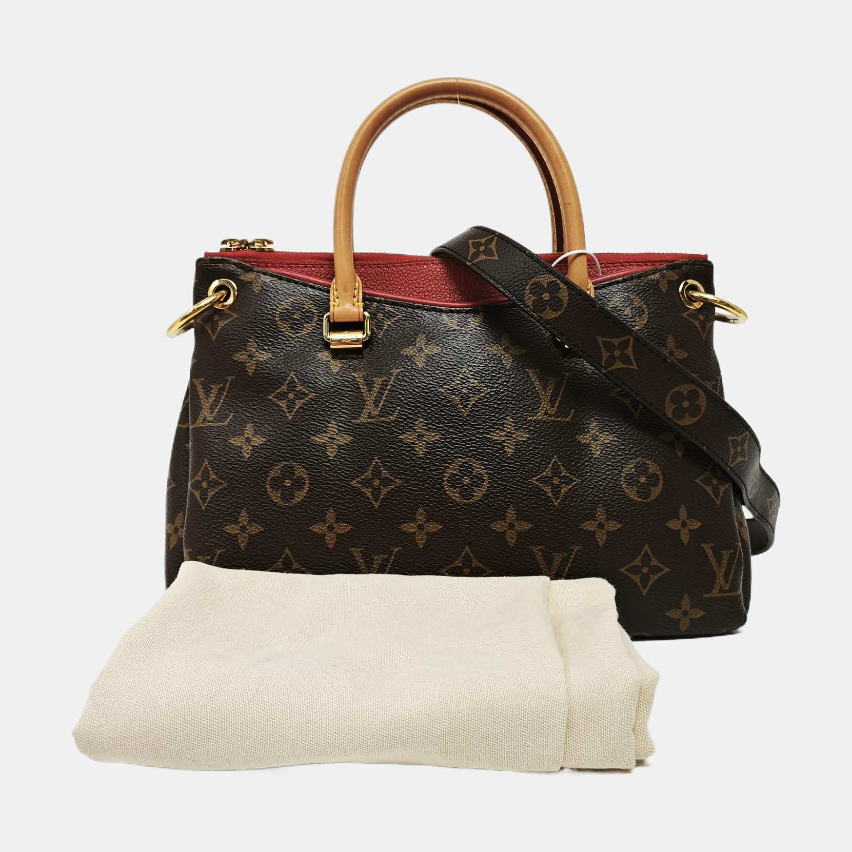 PALLAS BB Monogram Coated Canvas Brown