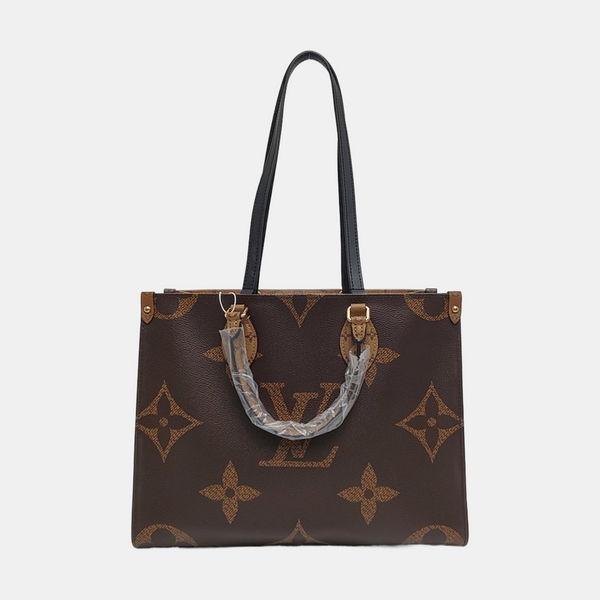 ONTHEGO MM Monogram Coated Canvas Brown