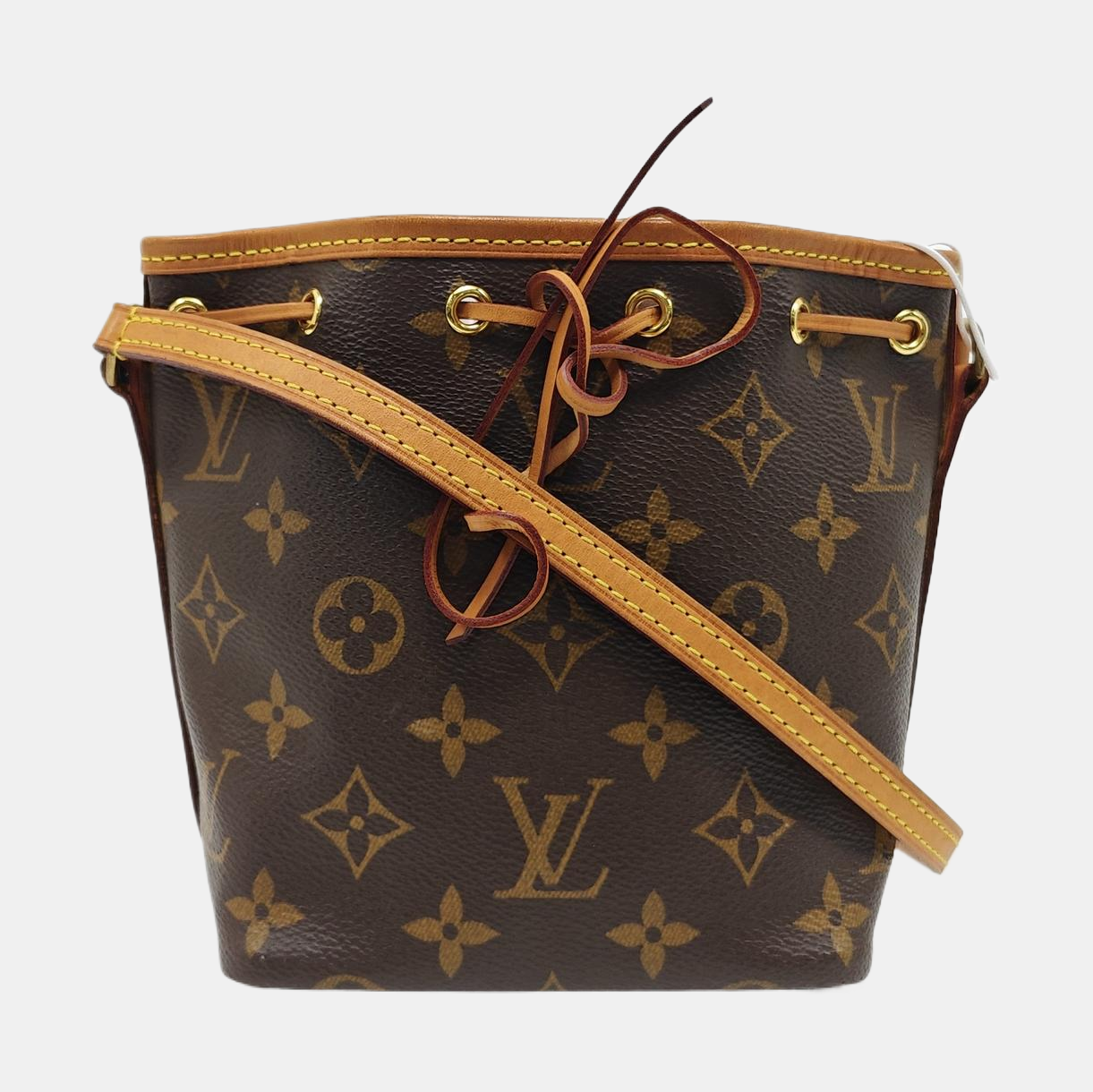 NÉONOÉ Nano Monogram Coated Canvas Brown