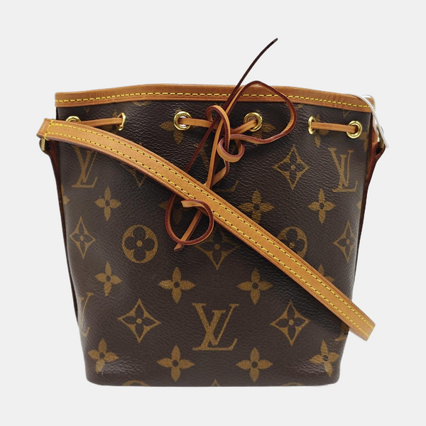 NÉONOÉ Nano Monogram Coated Canvas Brown