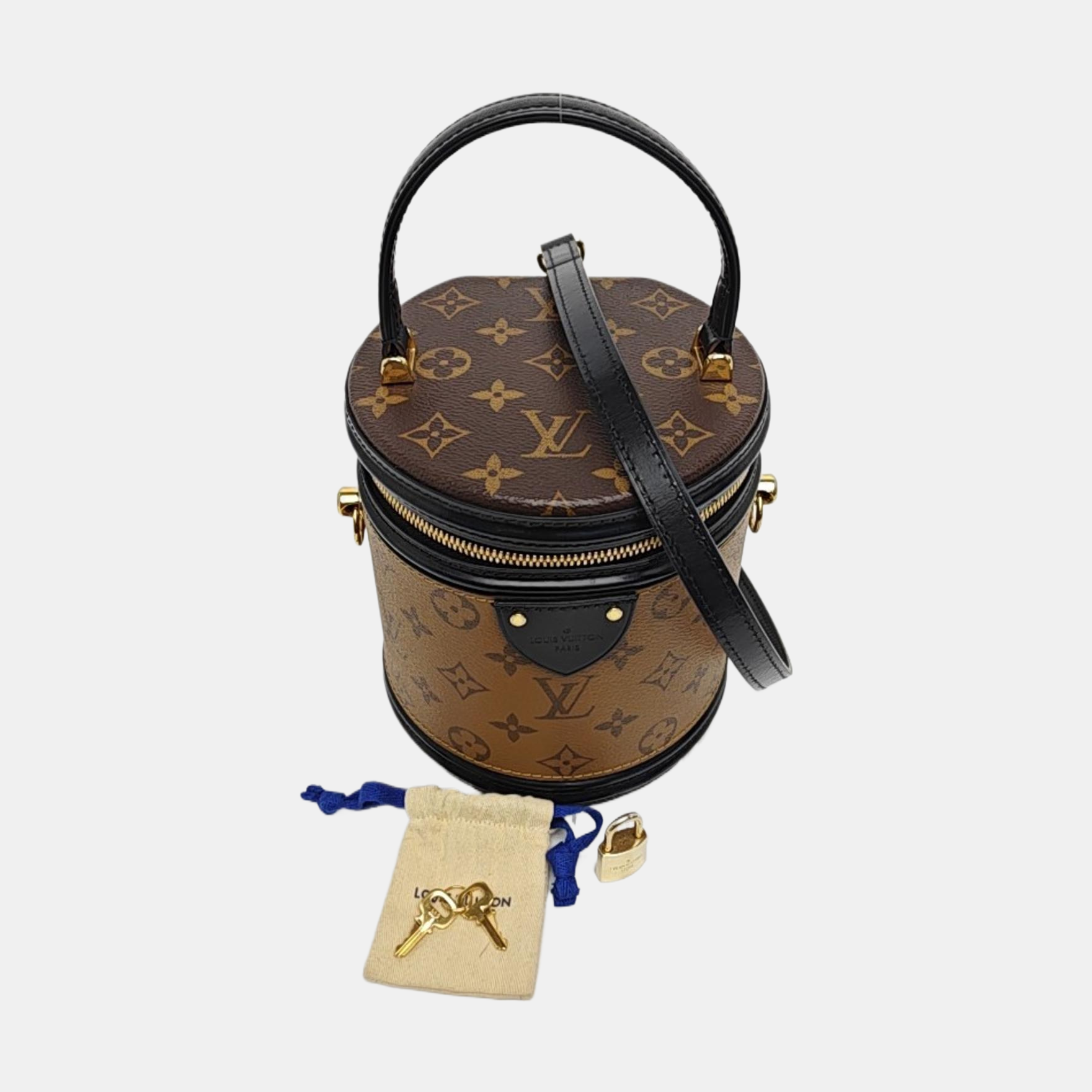 CANNES PM Monogram Coated Canvas Brown