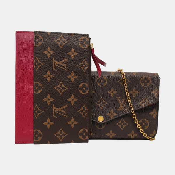 FÉLICIE Monogram Coated Canvas Brown