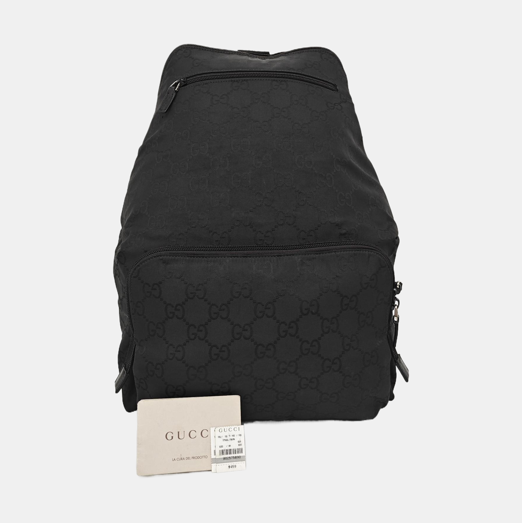Monogram Canvas Backpack Black
