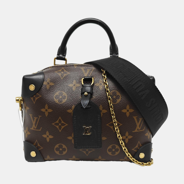 PETITE MALLE Monogram Coated Canvas Brown
