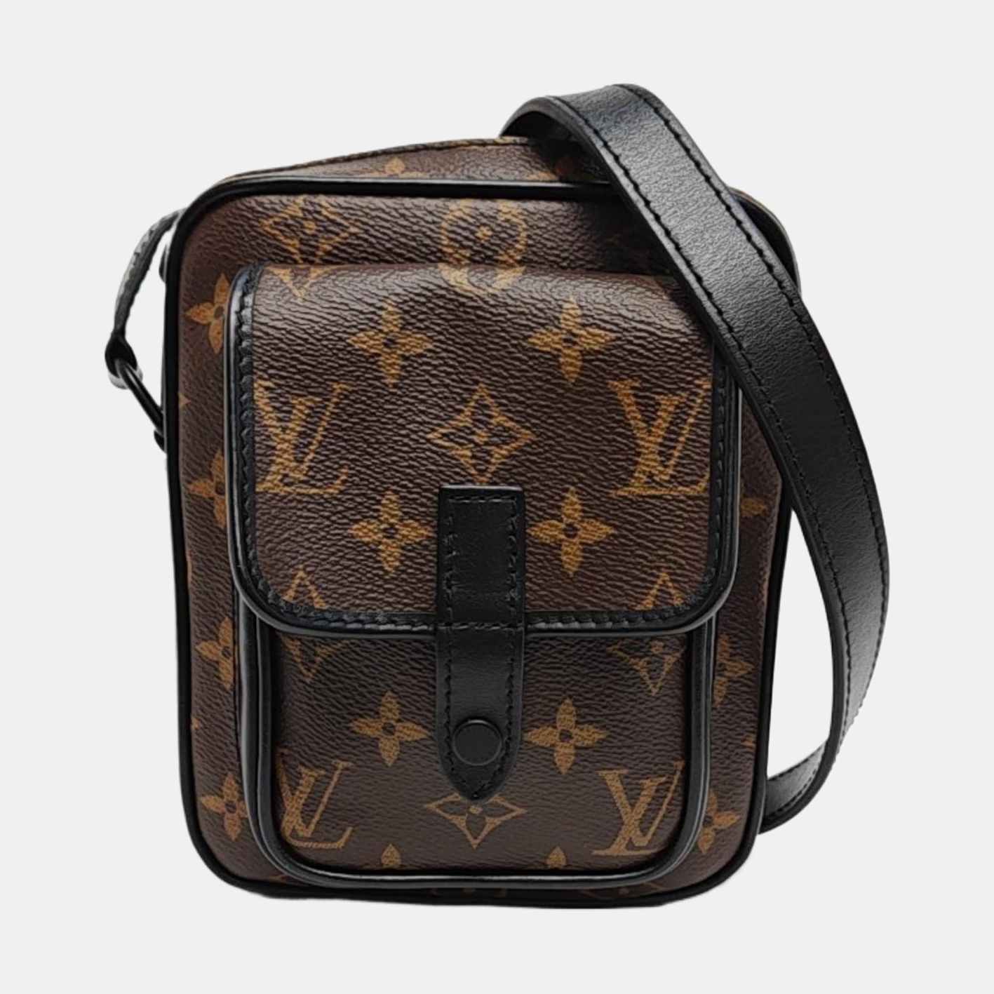 CHRISTOPHER Monogram Coated Canvas Brown