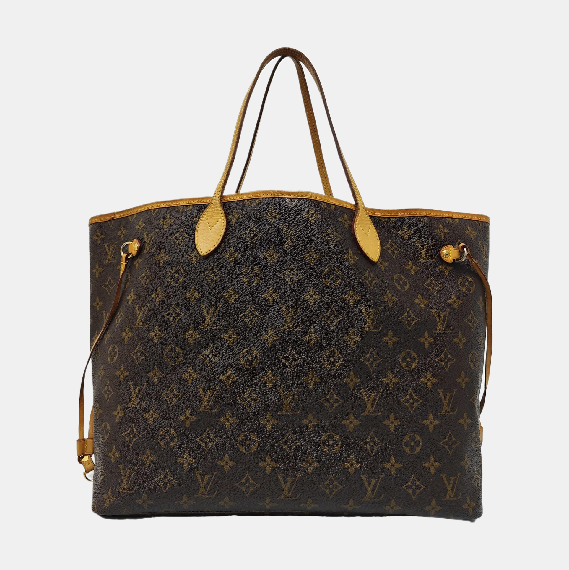 NEVERFULL GM Monogram Coated Canvas Brown