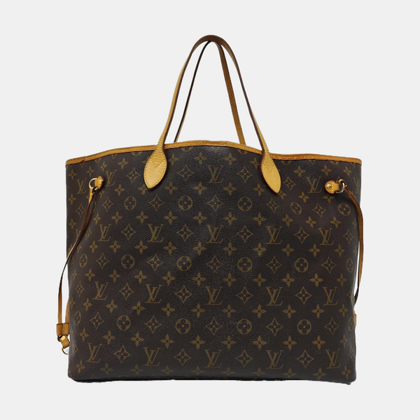 NEVERFULL GM Monogram Coated Canvas Brown