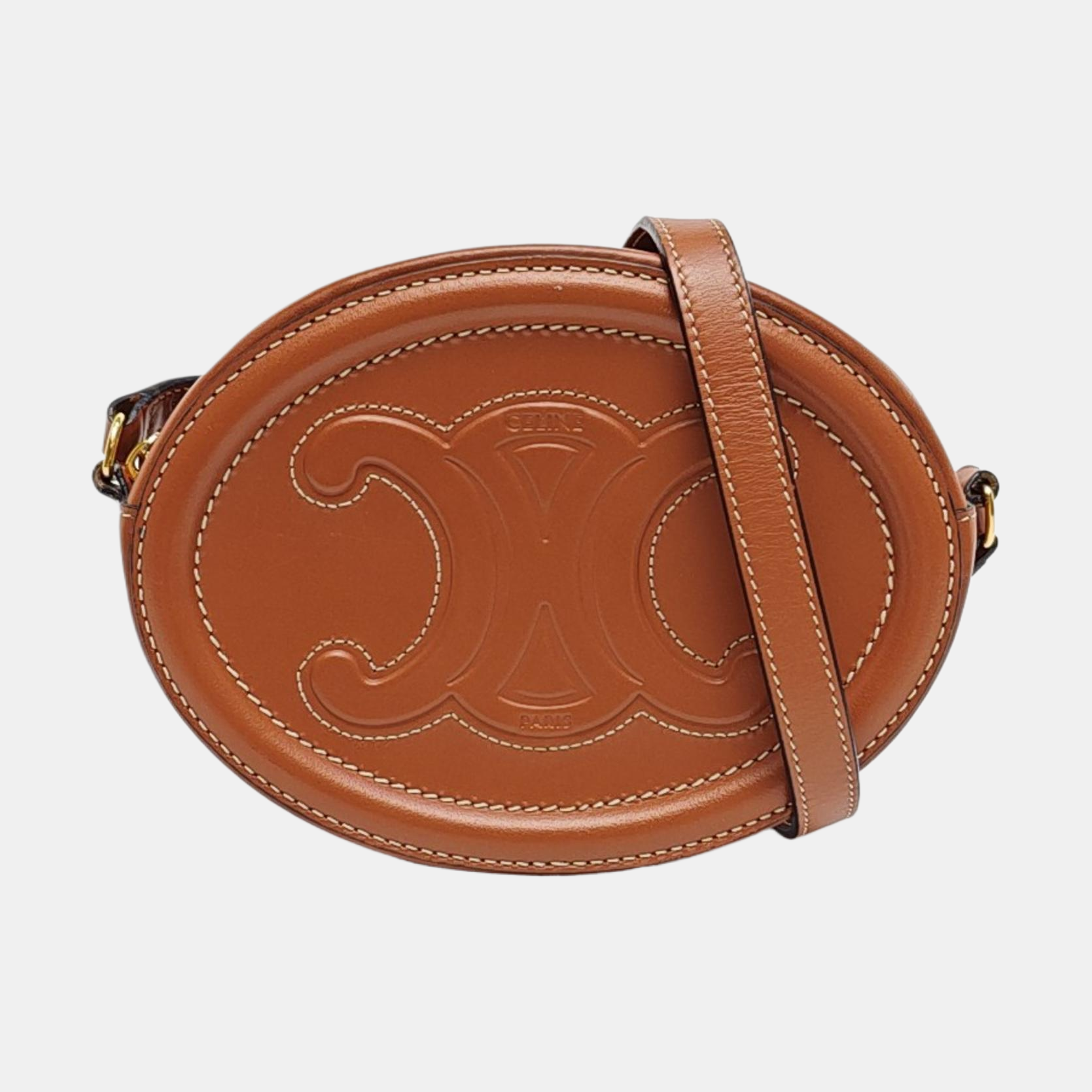 TRIOMPHE Small Calfskin Brown