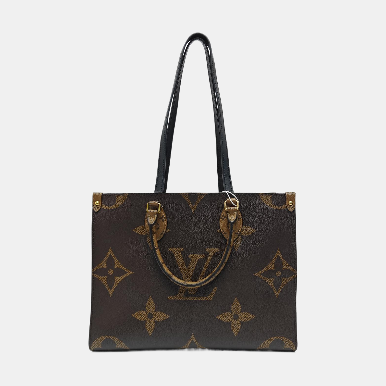 ONTHEGO MM Monogram Coated Canvas Brown
