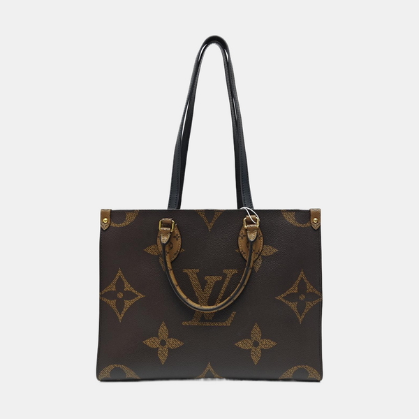 ONTHEGO MM Monogram Coated Canvas Brown
