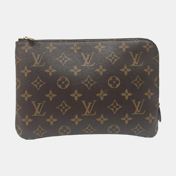 Etui Voyage PM Monogram Coated Canvas Brown