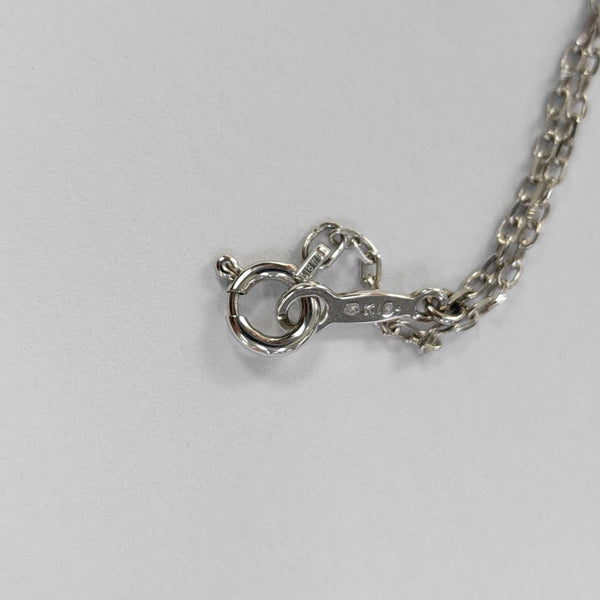 18k White Gold Silver Necklace