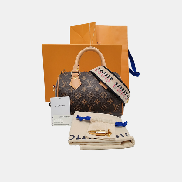 SPEEDY 20 Monogram Coated Canvas Brown