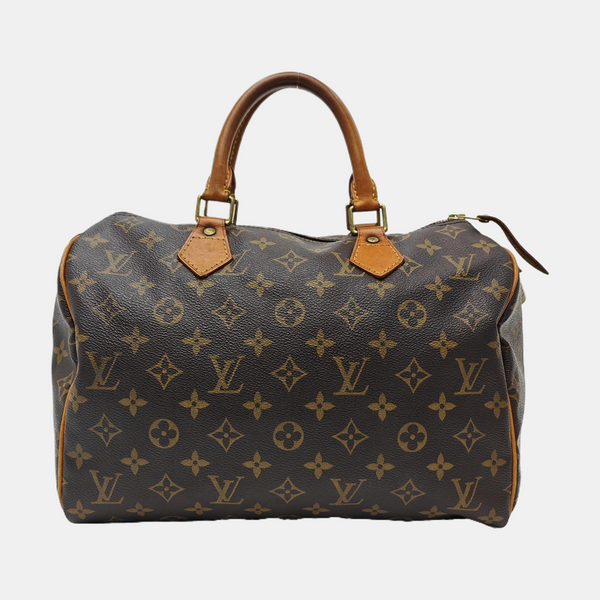 SPEEDY 30 Monogram Coated Canvas Brown