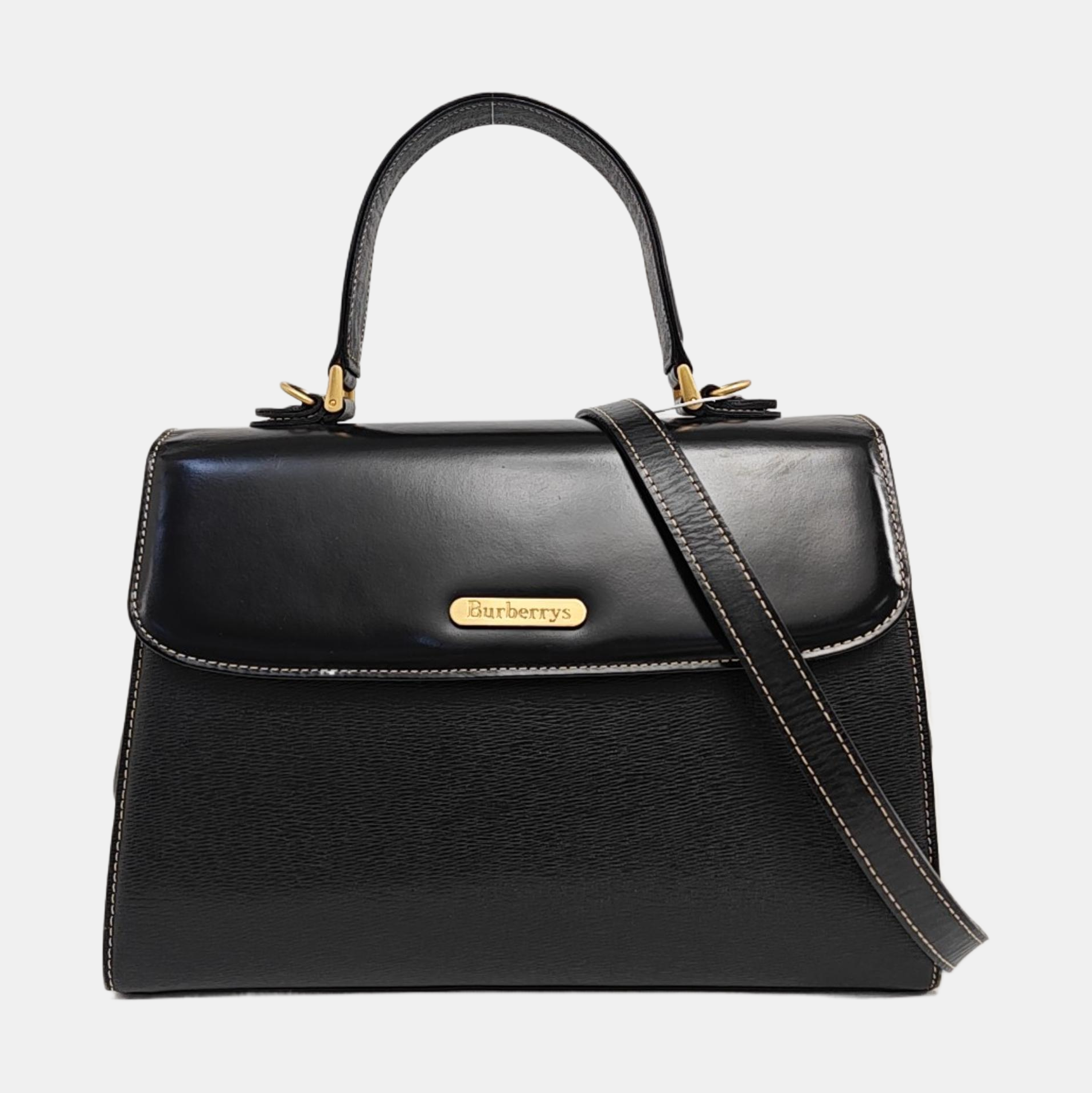 Calfskin Shoulder Bag Black